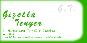 gizella tenyer business card